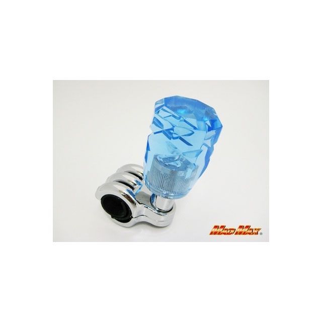 マッドマックス クロスカット ハンドルスピンナー ブルー（同デザインのシフトノブあり） 100-1001
