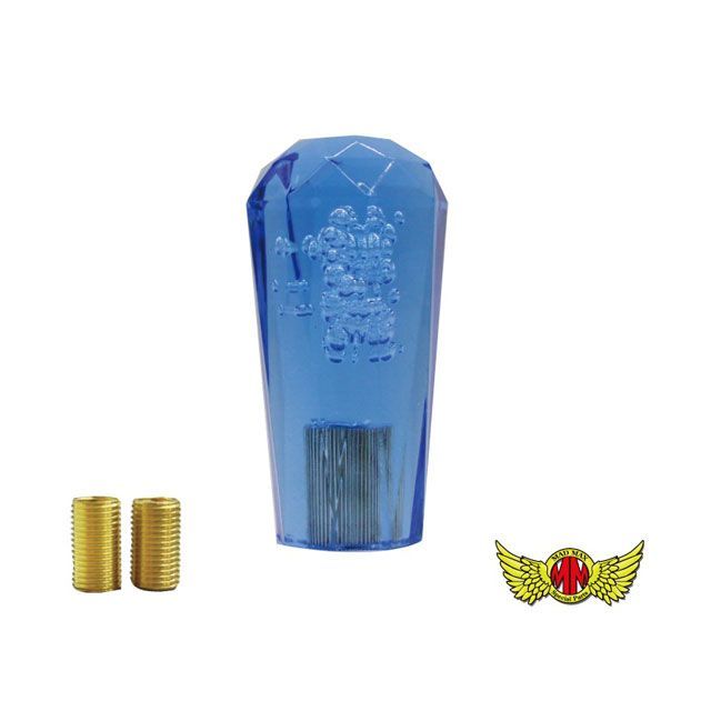 【正規品】マッドマックス クリスタルダイヤカットシフトノブ 泡 100MM ブルー MM75-0023-BL