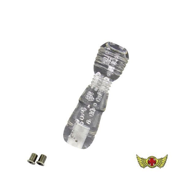 【正規品】マッドマックス DENMA シフトノブ 泡 150mm 変換アダプター付き クリア MM75-0031-CL