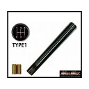 マッドマックス レトロ ストライプシフトノブ 300mm ブラックライン いすゞ 三菱 軽トラ マツダ タイタンダッシュ 用 MM75-13413-BK