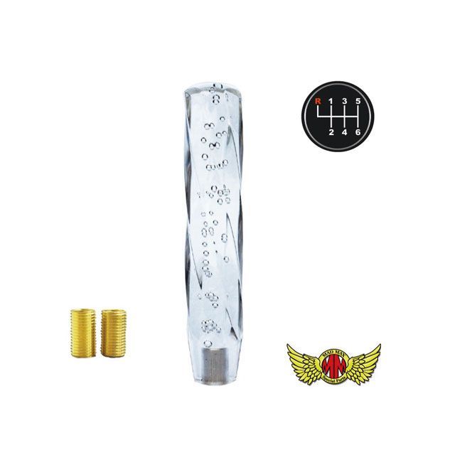 【正規品】マッドマックス ツイストシフトノブ 泡 250mm クリア 変換アダプター付き UD ビックサム UD ファインコンドル用 MM75-29829-CL