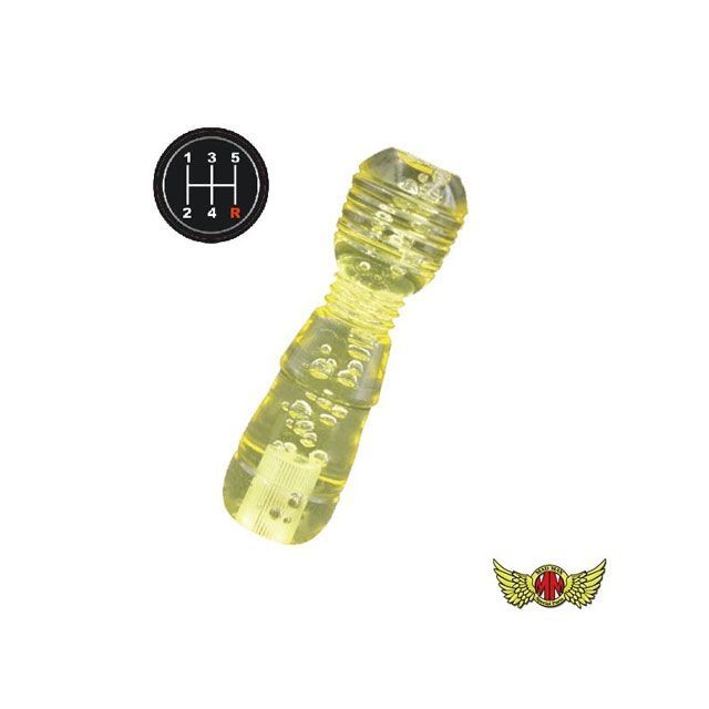 マッドマックス DENMAシフトノブ 泡 150mm 変換アダプター付き イエロー いすゞ、三菱、軽トラ マツダ タイタンダッシュ用 MM75-31431-YE