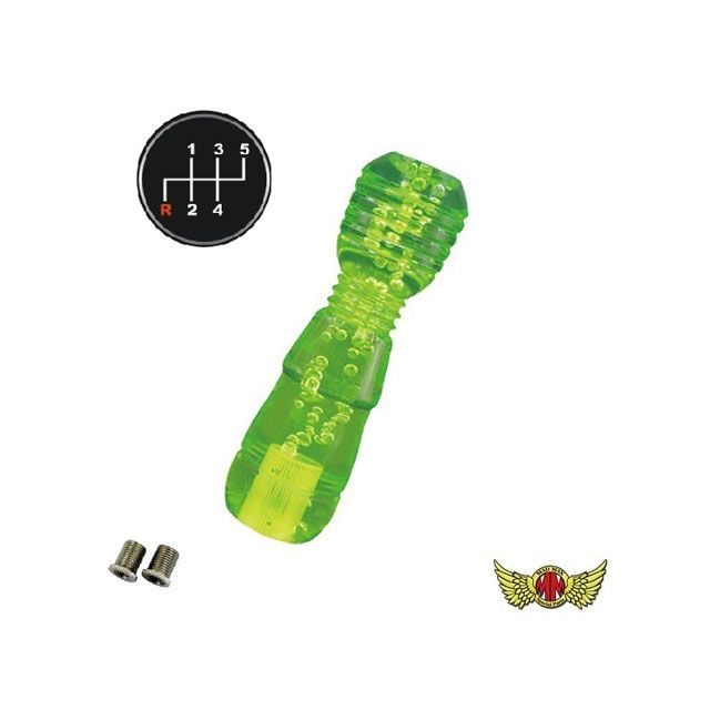【正規品】マッドマックス DENMAシフトノブ 泡 150mm 変換アダプター付き グリーン ふそう ブルーテックキャンター用 MM75-31631-GN