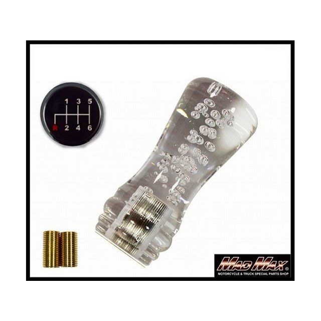 【正規品】マッドマックス ルーク シフトノブ 泡 100mm クリア 日野レンジャープロ用 MM75-5205-CL