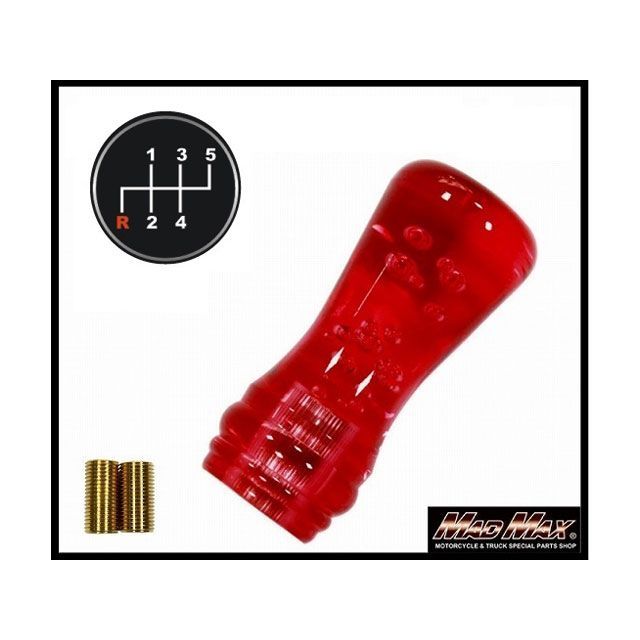 【正規品】マッドマックス ルーク シフトノブ 泡 100mm レッド ふそう ブルーテックキャンター 用 MM75-5605-RD