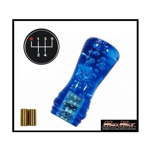 マッドマックス ルーク シフトノブ 泡 100mm ブルー いすゞ 07エルフ用 MM75-5705-BL