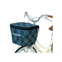 川住(自転車) 2段式前カゴカバーKW-256F ネイビーCH E-122(4)
