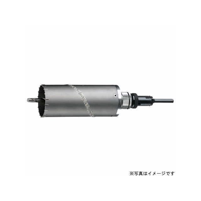 ●メーカー名：ハウスBM / housebm(ハウスビーエム)●商品名：ALC-110 ドラゴンALC用コアドリル ALC●メーカー品番：ALC-110●JANコード：4986362170192商品の保証は、メーカー保証書の内容に準じます。●仕様全長：330mm 使用電動機：電気ドリル・振動ドリル、SDS軽量ハンマードリル（回転モード） 有効長：150mm サイズ：110φ●特徴■ALC材（ピアノ線、鉄筋入）に対応した刃型設計により、回転モードでの快適な作業を実現。■コア外周の溶射ドラゴン溝で切粉の排出効果が高く、湿ったALC材にもスピーディな穴あけ作業が可能です。■「クズ取りポン！センタードリル」はノンビスロック機構で切断屑の除去をコアドリル本体を分解せずに簡単に行えます。■新開発ラジワンシャンクシステムにより、他サイズコアボディーへの交換が簡単です。■コア底部にアルミダイカストを採用、（55φ以上）従来品の2／3の軽量化により作業性が向上します。■Z軸スピンドル（SDSタイプ）を標準装備、ストレートタイプ・SDSタイプ電動ドリルに対応しています。●ご注意※注意：電動機は正回転でご使用ください。製品が被削材に適したものであることを確認してください。製品と被削材に適した回転数と送り量で作業を行ってください。製品の各部、センタードリルやセンターピン等の脱着は素手で行わないでください。切削片やクズを取り除く際は素手で行わないでください。作業前や取り付けの際に製品各部が緩みのないよう、しっかりロックされている事を確認してください。（新品出荷状態でもシャンクやスピンドル等仕様選択による交換を容易にするため緩んでいる部分があります。）保管する際は子供の手の届かない場所へ保管してください。※警告：取扱説明書ならびに警告やラベルの内容が理解できない人には使わせないようにしてください。また、貸し出しの際には取扱説明書と共に貸し出してください。電動機の取り扱いは電動機の取扱説明書の指示通り行ってください。保護メガネを着用してください。マスクを着用してください。ズボンの裾や衣類の袖を広がった状態で作業しないでください。首に巻いているネクタイや手ぬぐい等は取り外して作業してください。長髪は帽子やヘアーカバーを被ってください。手袋を着用しないでください。回転中の製品に手を触れないでください。製品の回転中は切削片やクズを取り除かないでください。電動機は両手で確実に保持してください。足元をしっかりとさせ、バランスの良い状態を保って作業してください。対象物に対してまっすぐに穴あけ作業をしてください。電動機を保持する体力のない方は使用しないでください。クラッチ付の電動機を使用してください。保護帽を着用してください。ブレーキ付もしくはブレーキのかかる電動機では使用しないでください。（作業中に分解し被削材や周辺を破損させたりケガをする危険もあります。）回転専用の製品は回転モードのみで使用してください。（Z軸スピンドル（SDSタイプ）使用の場合は回転モードで使用してください。打撃モードは不可です。）回転・振動用の製品は打撃（インパクト）モードで使用しないでください。（Z軸スピンドル（SDSタイプ）使用の場合は回転モードで使用してください。打撃モードは不可です。）ご使用前に各部が緩みのないよう、しっかりとロックされていることを確認してください。（作業中に分解し被削材や周辺を破損させたりケガをする危険もあります。）ご使用前に製品の点検を十分に行い破損や緩み等があれば絶対に使用しないでください。（作業中に分解し被削材や周辺を破損させたりケガをする危険もあります。）機械の安全カバーや材料反発防止装置を正しく取り付けて作業してください。（チップソーやダイヤモンドカッターの場合）感電防止用漏電遮断装置の設置された電源を使用してください。（水を使用する場合）ゴム長靴やゴム手袋等を着用してください。（水を使用する場合）高所作業では安全帯を着用してください。切削片の落下防止処置を取ってください。作業現場に第三者の立ち入りを制限してください。●写真注意※画像と実際の商品のサイズとは異なります。