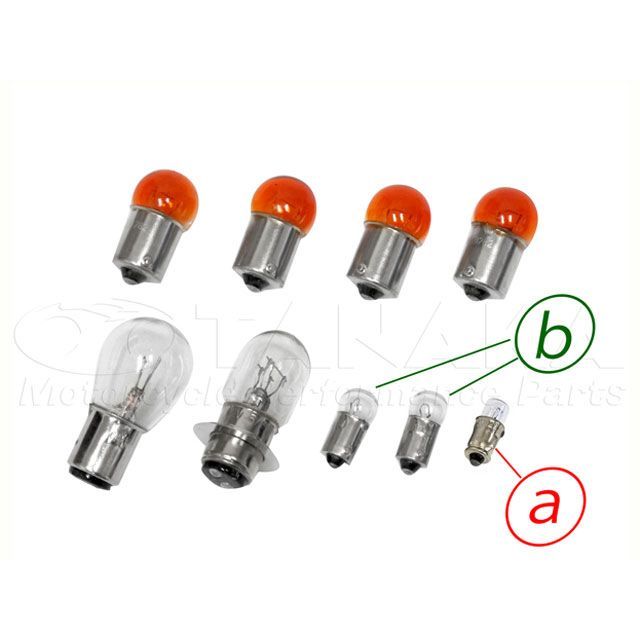 田中商会 スーパーカブC50/70カブ90用12V電球セット ウインカー電球 カラー オレンジ ca1184