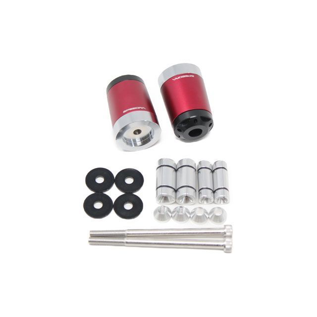 SPEEDRA ヘビーウェイトハンドルバーエンドスライダー ロングタイプ カラー マットレッド ABEOL01MRD