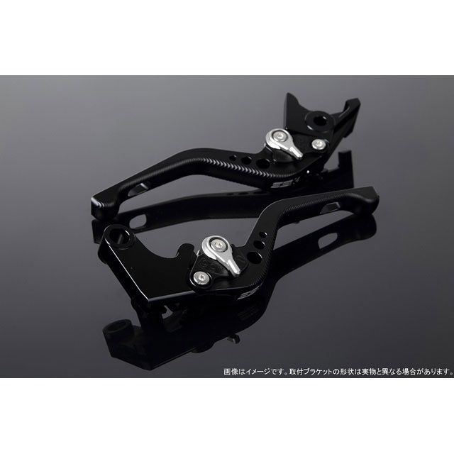 SPEEDRA アジャストレバー 3Dショート（レバー本体カラー：マットブラック） ADV150 アジャスターカラー マットシルバー LVFM078BK-SR