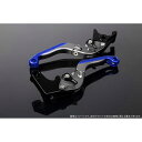 SPEEDRA アジャストレバー 可倒延長式(レバー本体カラー:マットチタン) アジャスターカラー マットブラック エクステンションカラー マットブルー LVGM079TM-BKBE(2)