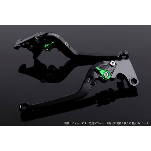 乐天商城 - SPEEDRA アジャストレバー スタンダード可倒式（レバー本体カラー：グリーン） スクランブラーカフェレーサー アジャスターカラー グリーン LVAG080GN-GN