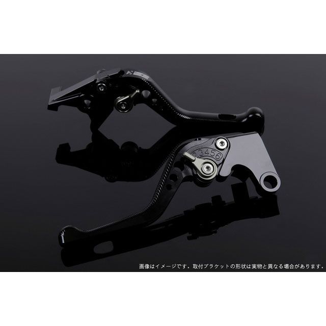 SPEEDRA アジャストレバー 3Dショート（レバー本体カラー：ブラック） XMAX アジャスターカラー チタン LVFG081BK-TM