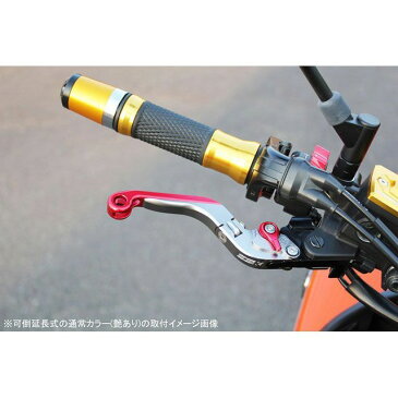 【無料雑誌付き】SSK Xマックス125 レバー アジャストレバー 可倒延長式(レバー本体カラー:チタン) アジャスターカラー:チタン エクステンションカラー:ゴールド エスエスケー