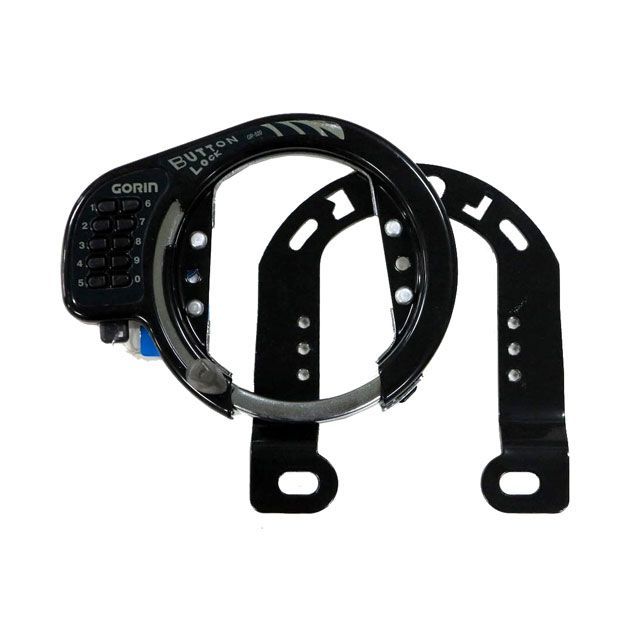 ゴリン（自転車） MTB用リング錠 GR-523（ボタン式）ブラック ・02454