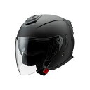 正規品／Marushin MSJ2 JE-1 インナーバイザー付きジェットヘルメット（フラットブラック） サイズ：L 01002325 マルシン ジェットヘルメット バイク