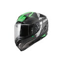 ●メーカー名：エルエスツーヘルメット / LS2 HELMETS(エルエスツー)●商品名：CHALLENGER F/チャレンジャーF（マットチタニウムグロウグリーン）●サイズ：L・サイズ：Sはこちら・サイズ：Mはこちら・サイズ：XLはこちら・サイズ：XXLはこちら●メーカー品番：1198C104●JANコード：4582200069378【LS2ヘルメットのサイズ交換について】※LS2ヘルメットに関しましては、条件はございますがサイズ交換が可能です。※タグを切り離していない・フィルムを剥がしていない等の再販できる状態。交換時の往復送料はお客様負担等。詳細な条件につきましてはご連絡ください。※アウトレット品はサイズ変更できません。ご了承ください。商品の保証は、メーカー保証書の内容に準じます。●カラーマットチタニウムグロウグリーン●規格SG規格PSCマーク（消費生活用製品安全法適合）●付属品キャリングバッグ（ホワイトメッシュ）×1／ヘルメットサポート×1／ピンロックシート×1枚／グラッシーズシステム（ペア）●仕様日本正規品独自装備：ヘルメットホルダ用Dリング●重量S：1570g±50M：1630g±50L：1585g±50XL・XXL：1675g±50●特徴■LS2ではフルフェイスヘルメットの世界戦略モデルとして新たなツーリングフルフェイスヘルメット【 CHALLENGER F 】（チャレンジャー エフ）を開発しました。深く下がるインナーバイザー、風切り音を抑えた開口面の広いシールドなど、使い勝手が良くデザイン性に優れたモデルとしました。CHALLENGER F の頭周は、日本人の骨格に比較的近い形状※ となっております。※個人差があるため、フィット感を保証するものではありません。■帽体素材には、LS2独自の高性能グラスファイバー ”HPFC”※ を採用しています。HPFCは軽量素材でありながら高い耐久性と衝撃吸収性を持つ素材です。帽体デザインは流れるような立体的プレスライン、側面と後方の整流スポイラーなどスペインデザインスタジオの意向をふんだんに詰め込んだものとなっています。※HPFC...High Performance Fiberglass Composite（独自の高性能軽量ファイバーグラスを使用し、効率的な衝撃分散に効果を発揮）SG基準認証品（弊社を通じて流通する日本正規品）S-M ／GR 1390 ± 50L ／GR 1420 ± 50XL-XXL／GR 1490 ± 50■シールドは94％UVカット仕様です。視界の歪みを最大限防ぎ、視界の明瞭さを確保します。耐摩耗性を持ったシールドは面積を広く取り、優れた周辺視界を確保します。操作性の良いセンターロック式のシールドは密閉度に優れています。また、シールドはレバー操作で外すことができ、装着も位置を併せて嵌め込むだけです。インナーバイザーは、帽体縁のスライドスイッチによりスムーズに開閉することが可能です。シールドと同様に94％UVカット仕様で、日差しの強い日のライディングにも便利です。曇り軽減に効果を発揮するピンロック社製のピンロックシート（1枚付属）に対応しています。■インナー（内装）は、取り外して洗濯可能であり、清潔で快適な状態を保つことができます。ネックパッド一体のチークパッド（頬パッド）は、3Dレーザーカット技術を用いて開発され、多重密度発泡体を形成し、顔のカーブに高いフィット感を実現しています。ヘルメットを被った後、メガネを掛け易くするグラッシーズシステム（バンド×2個）を付属し、インナー（内装）にはライディング中のヘルメット内部湿度を快適に保つために吸湿性のある低刺激の生地を使用しています。通気性の高い構造と相まって快適なライディング環境を実現します。また、着脱可能なチンカーテンの採用により風の巻き込みを軽減し快適性を向上させます。■ヘルメット装着時の安全確保を実現するために、適正な装着ができることは非常に重要なヘルメットの使命です。頭部への衝撃による影響を最小限に抑えるため、帽体の形状と採用する材料には、特に時間をかけて試験を繰り返しています。CHALLENGER F のネックストラップ（あご紐）には、便利で強度のあるスチール製クイックリリースバックルを採用しています。■CHALLENGER F では、顎部と頭部の前方と上部に外気を取り込む吸気ポート、後頭部にリアスポイラー＆排気ポートを装備しています。メインの各ポートには開口調整用のスイッチを備えています。●ご注意※こちらのモデルは内装がヨーロッパ仕様となります。人によっては1サイズ〜2サイズ小さく感じられる場合がございます。ご注意ください。●詳細【届け出事業者名】株式会社セイデン【登録検査機関名称】一般財団法人製品安全協会●写真注意※画像はイメージです。