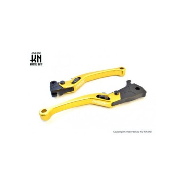 KN企画 NCY 調整式ブレーキレバー【Gアクシス/BW’S100/BW’S125】ゴールド 102I04BWS125GO