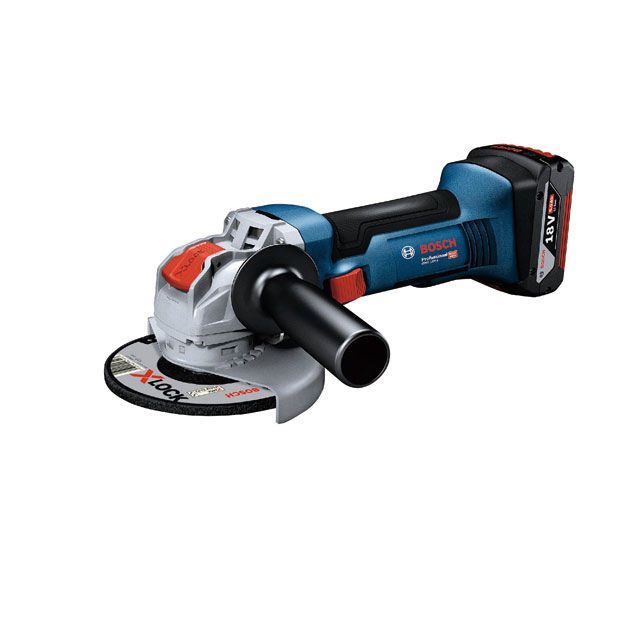 BOSCH GWX18V-8 18V 充電式 X-LOCK コードレスグラインダー 砥石径125mm 5.0Ahバッテリー1個・充電器付 GWX18V-8 ボッシュ 作業場工具 バイク 車 自動車 自転車