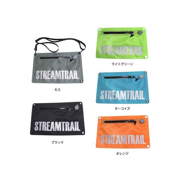 ●メーカー名：ストリームトレイル / STREAM TRAIL●商品名：WP SAKOSH（オレンジ）●メーカー品番：STNYA05404●JANコード：4542870413949商品の保証は、メーカー保証書の内容に準じます。●カラーオレンジ●素材ナイロン、TPU●サイズ幅37×高さ23cm●仕様防水規格：Ipx7ファスナー仕様●備考防水性、気密性の高いStream Trailのサコッシュ。逆止栓バルブにより内部の空気量を調整できるのが特徴で、空気を入れて膨らませておけば中身を保護でき、また水面に落としても浮くためマリンスポーツや水辺のレジャーの際に重宝します。 ストラップホールは長辺と短編両方につけられており、バッグを縦向き横向きどちらでもご利用いただけます。またバッグ以外にも、中に空気が入れられることを利用してクッションや簡易枕にすることも可能です。●写真注意※画像はイメージです。