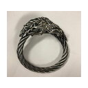 Bill Wall Leather Animal Head Cable Bangle(Horse) B567Horse