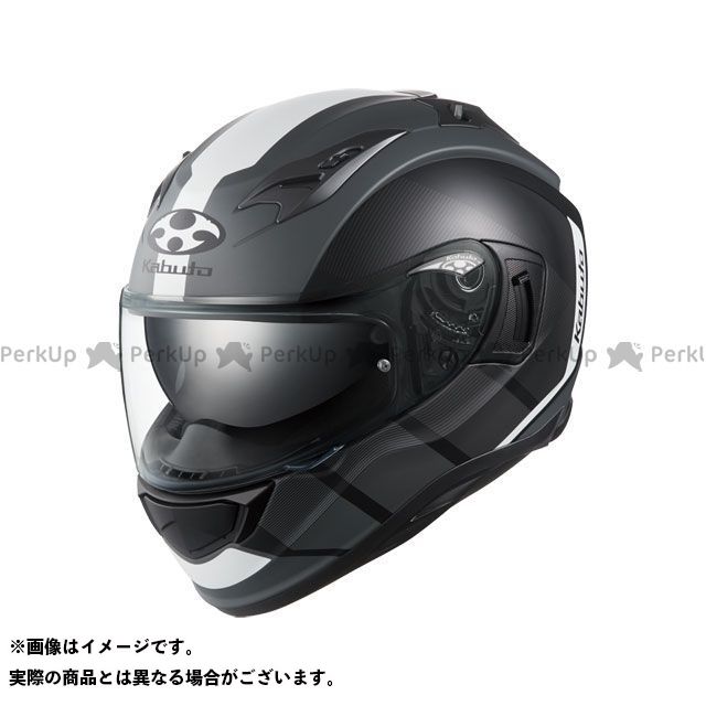 オージーケーカブト KAMUI-3 JM（カムイ・3 ジェーエム） フラットブラック/ホワイト サイズ XS/53-54cm