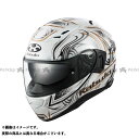 オージーケーカブト KAMUI-3 JAG(カムイ・3 ジャグ) パールホワイト/ゴールド サイズ XS/53-54cm
