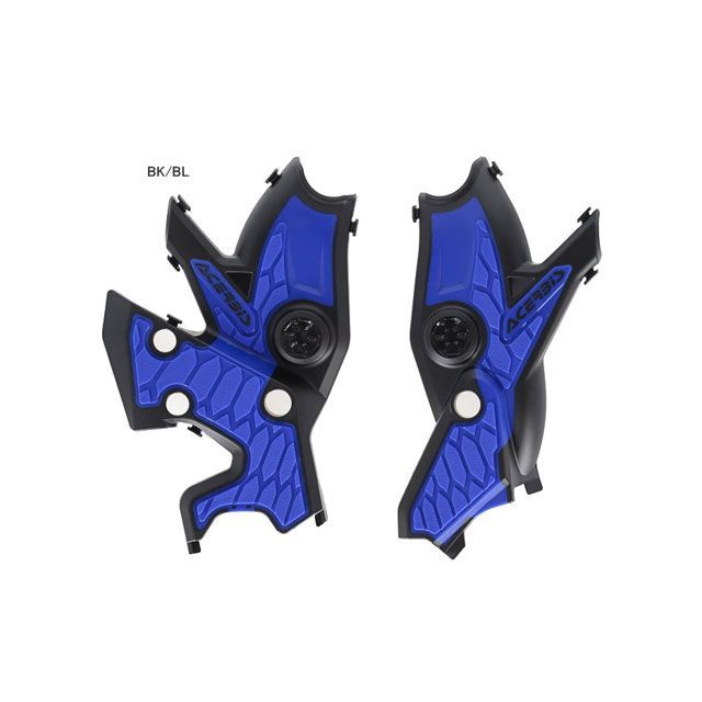 アチェルビス X-GRIP FRAME PROTECTOR（ブラック/ブルー） TENERE 700 AC-24666BK/BL