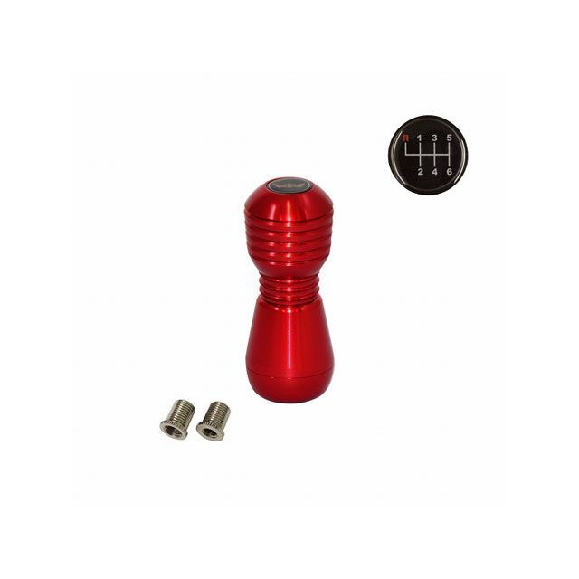 【正規品】マッドマックス DENMA アルミ製 シフトノブ 120mm 12×1.25 変換アダプター付き レッド UD ビックサム UD ファインコンドル用 MM75-47847-RD