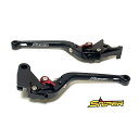 スナイパー BALIUS ZXR250/400 ZZR250/400 ZEPHYR400/750 ESTRELLA W800 6段階アジャスター 可倒式 クラッチ&ブレーキレバー 黒 SP0127BK(2)