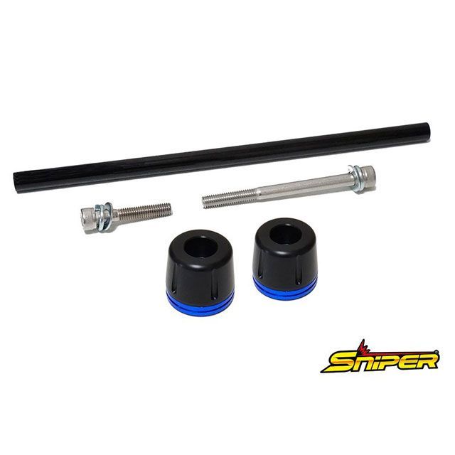 スナイパー NINJA ZX-25R ZX-4R フロント アクスルスライダー 青 SP0131BL