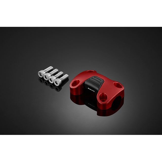 BIKERS ハンドルバークランプ28.6mm カラー：レッド H0714-RED バイカーズ ハンドル周辺パーツ バイク ADV150