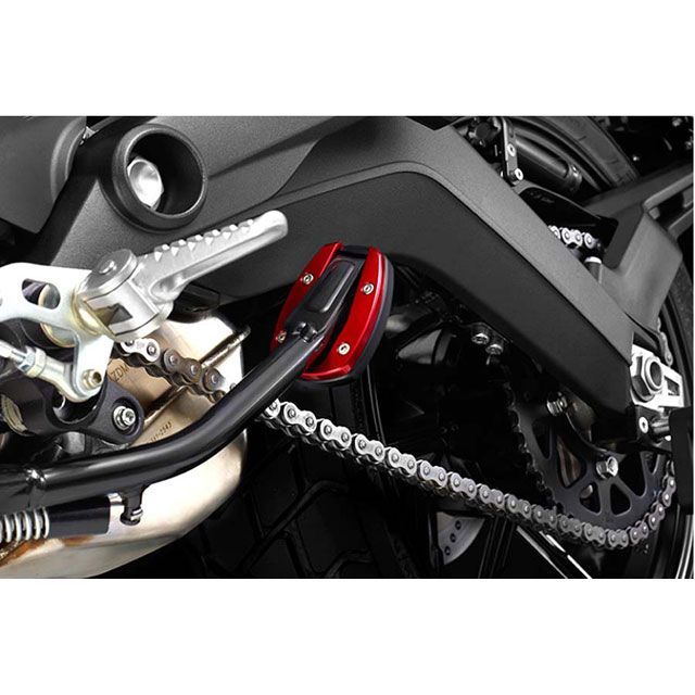 バイカーズ サイドスタンドフラットフット Scrambler カラー レッド D0034-RED