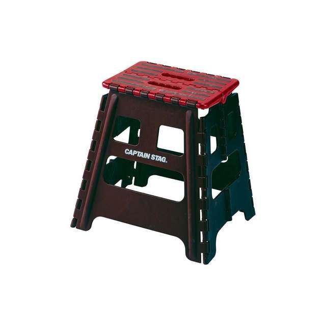 キャプテンスタッグ 折りたためる ステップ Mレッド（UW1507） UW1507