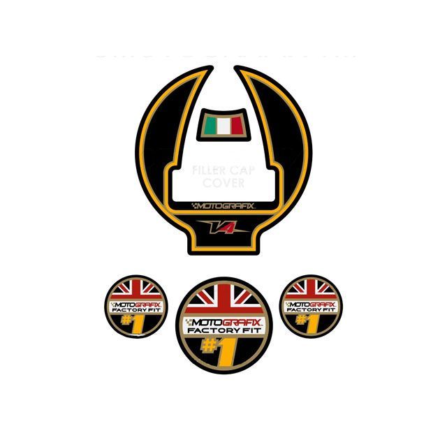 モトグラフィックス FUELCAP Protector RSV4 R/Tuono V4 R MT-AGC001KY