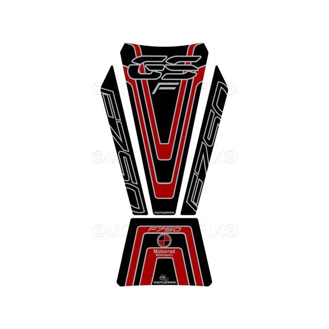 モトグラフィックス タンクパッド ブラック/レッド F750GS MT-TB042KR