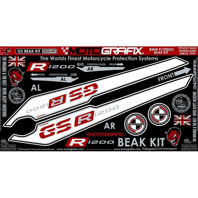 楽天モトメガネ 楽天市場店MOTOGRAFIX BEAK PROTECTION KIT MT-BB004WR モトグラフィックス ドレスアップ・カバー バイク R1200GS