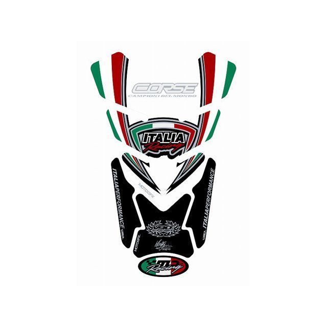 【正規品】モトグラフィックス タンクパッド ホワイト QUADPAD MT-TD010W