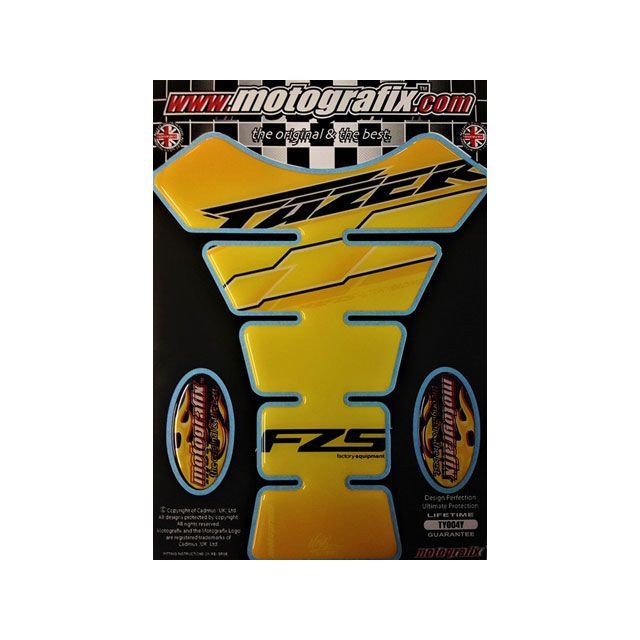 モトグラフィックス タンクパッド ブラック/ホワイト FAZER600/1000/FZS MT-TY004YS1