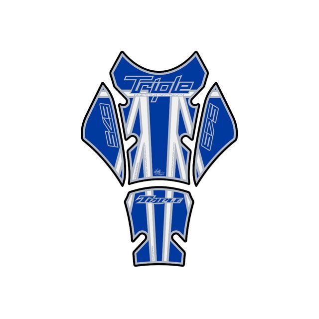 モトグラフィックス タンクパッド ブルー/ホワイト STREET TRIPLE MT-TT020B