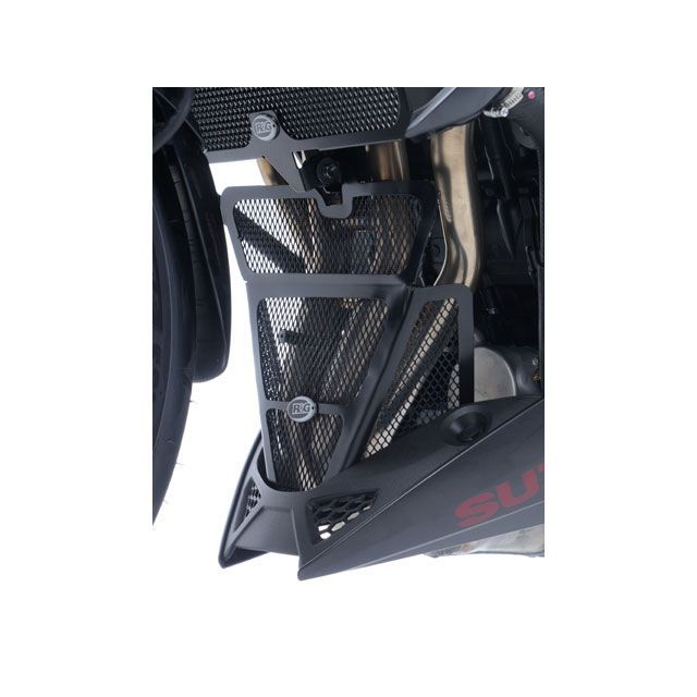 アールアンドジー ダウンパイプグリルガード ブラック GSX-S750 RG-DG0025BK