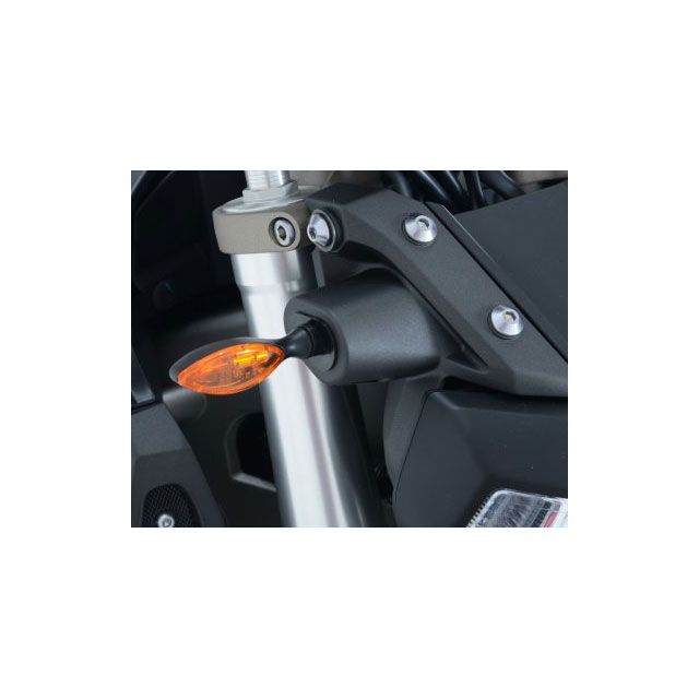R&G フロントウインカーランプアダプター RG-FAP0003BK アールアンドジー 電装ステー・カバー類 バイク
