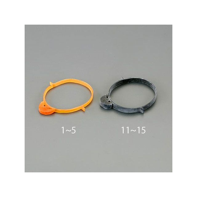 エスコ 63.5x5mm 結束用ゴムバンド（黒）（約200本） EA475WB-15