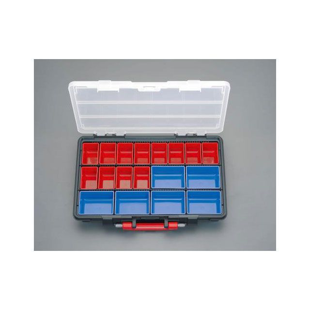 エスコ 447x293x 85mm パーツケース（トレー付） EA508MD-44