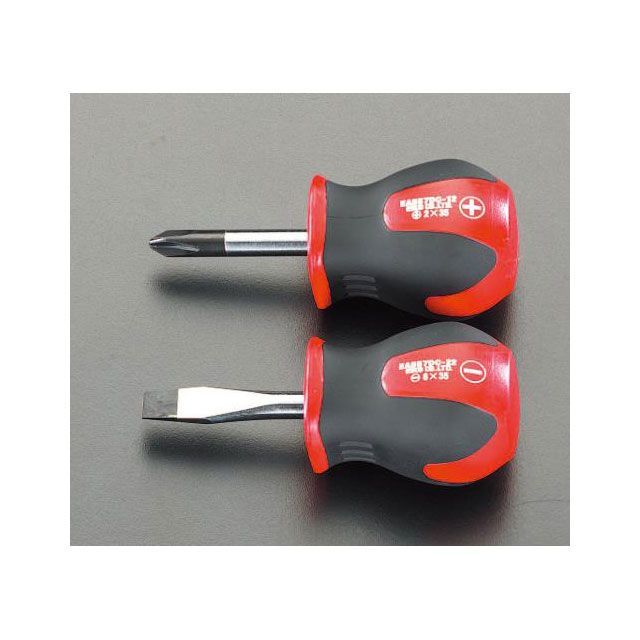 Tool Kits - エスコ 2本組 + - ドライバー（スタビー型） EA557DC-20