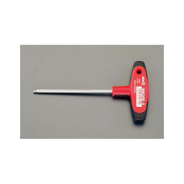 エスコ 5.0x150mm Ball Hexagon T型ドライバー EA573AG-5