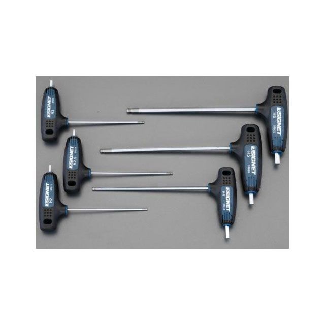 エスコ 2.0-6.0mm/6本組 Ball Hex L型レンチ EA573VP