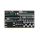 エスコ 1/4”DR・3/8”DR・1/2”DR ソケットレンチセット EA612TF-4