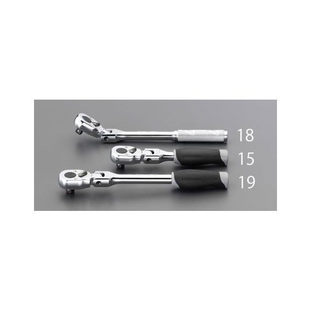 ●メーカー名：エスコ / ESCO●商品名：1/4”DR/116mm ラチェットハンドル（首振型）●メーカー品番：EA618AA-15●JANコード：4518340355538商品の保証は、メーカー保証書の内容に準じます。備考■差込角…1/4”■全長…120mm■タイプ…首振り■左右切替式■送り角…18°※掲載画像はイメージです。実際の商品とは色味や仕様が異なる場合がございます。